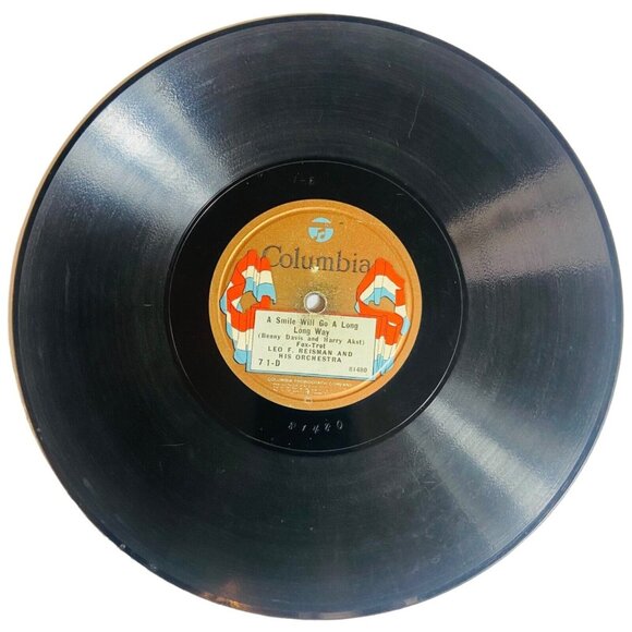 Leo Reisman A Smile Will Go A Long Long Way /The Only Girl - 71-D Columbia 78rpm - Picture 1 of 4
